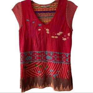 Aldo Martin’s Sweater Tank/Short Sleeve Pullover   Sz 10